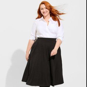 NWT Torrid Midi Ponte Aline Skirt
